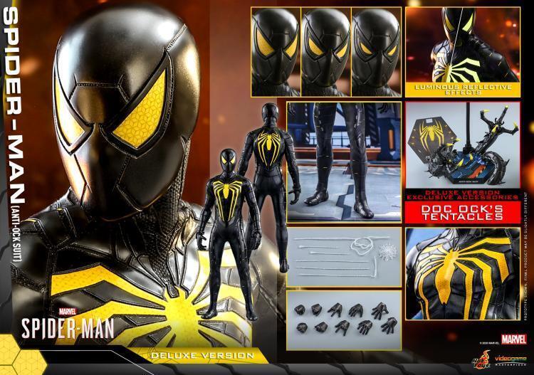 New Hot Toys VGM45 Marvel'S Spider-Man 1/6 Spider-Man (Anti-Ock Suit) Deluxe Ver