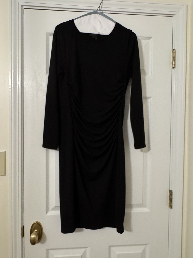 donna karan black Long Sleeved dress M