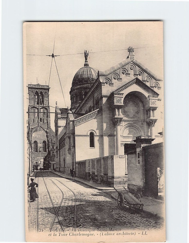 Postcard Basilique Saint-Martin de Tours France