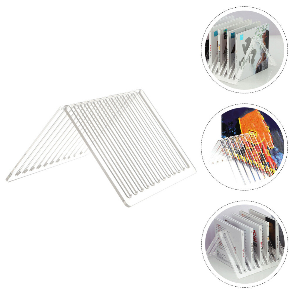 Child's Desktop CD & Vinyl Record Holder – Compact Album Storage Stand  