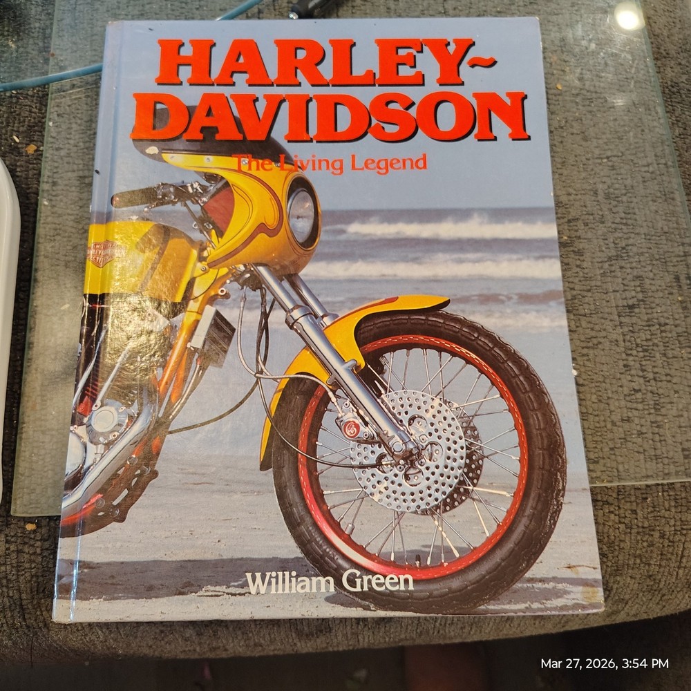 Harley-Davidson The Living Legend William Green Hardcover Motorcycle Book