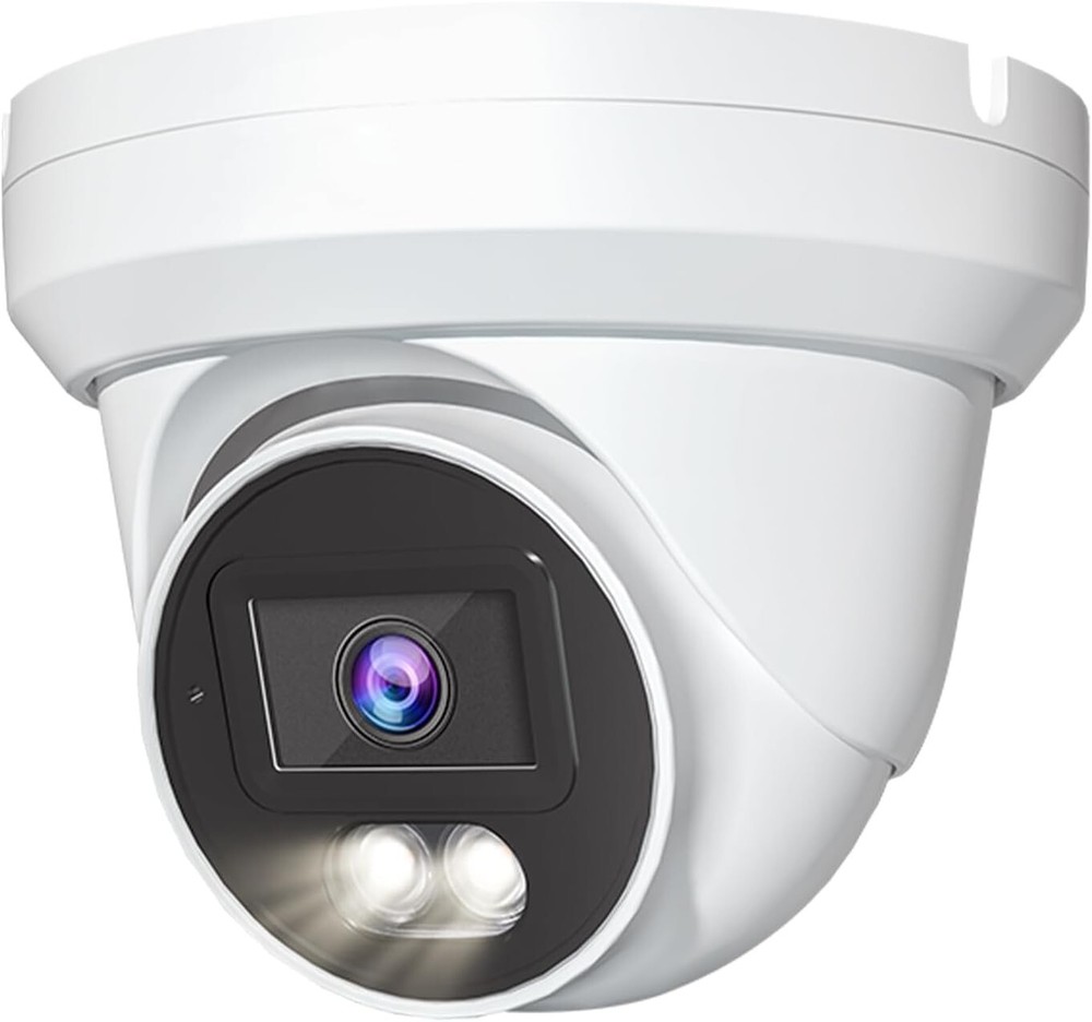 Hikvision/ Uniview Compatible IP 8MP Camera 4K POE H.265 Turret Dome w/ audio