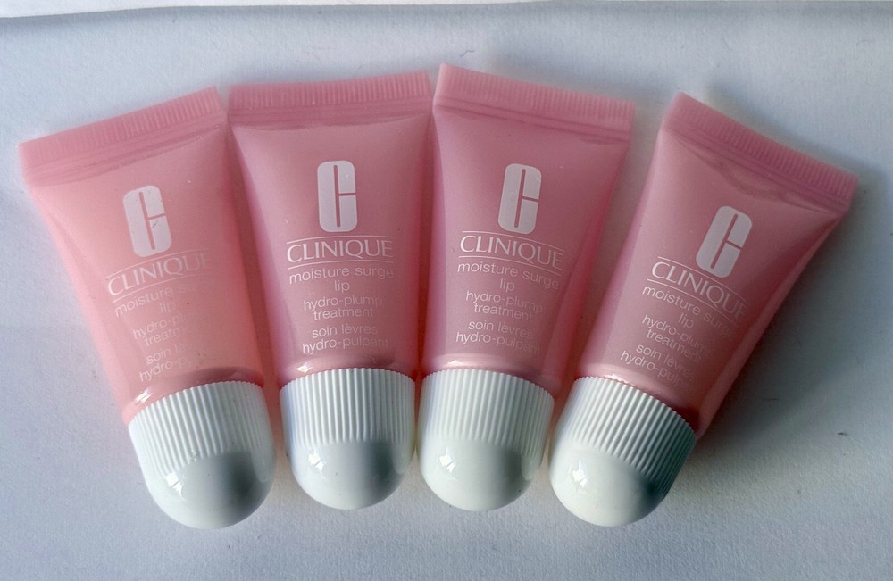 Clinique Moisture Surge Lip Hydro Plump Treatment 4-Pack 0.96oz Total New