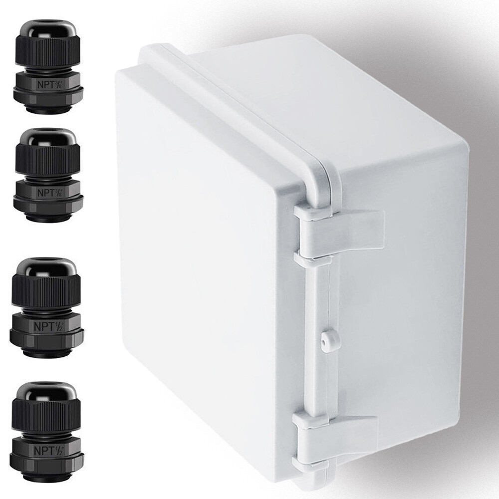 Waterproof Electrical Project Enclosure In/Outdoor IP65 ABS Square Junction Box-image