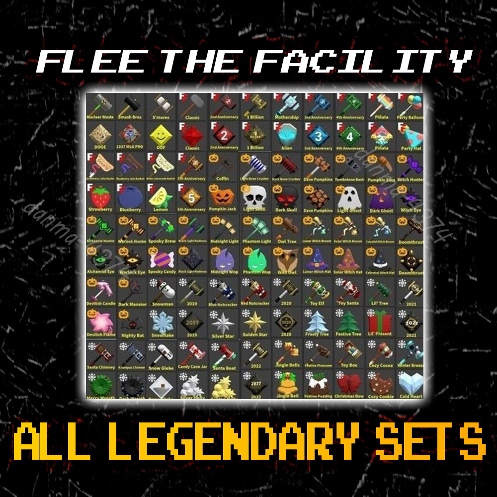 Flee The Facility - All Legendary Sets - FTF Legendary | Fast Delivery