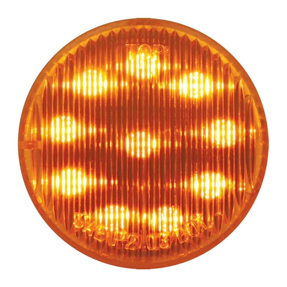 (Choose color)  2″ ROUND FLEET LED MARKER LIGHT universal grommet mount 2 PRONG