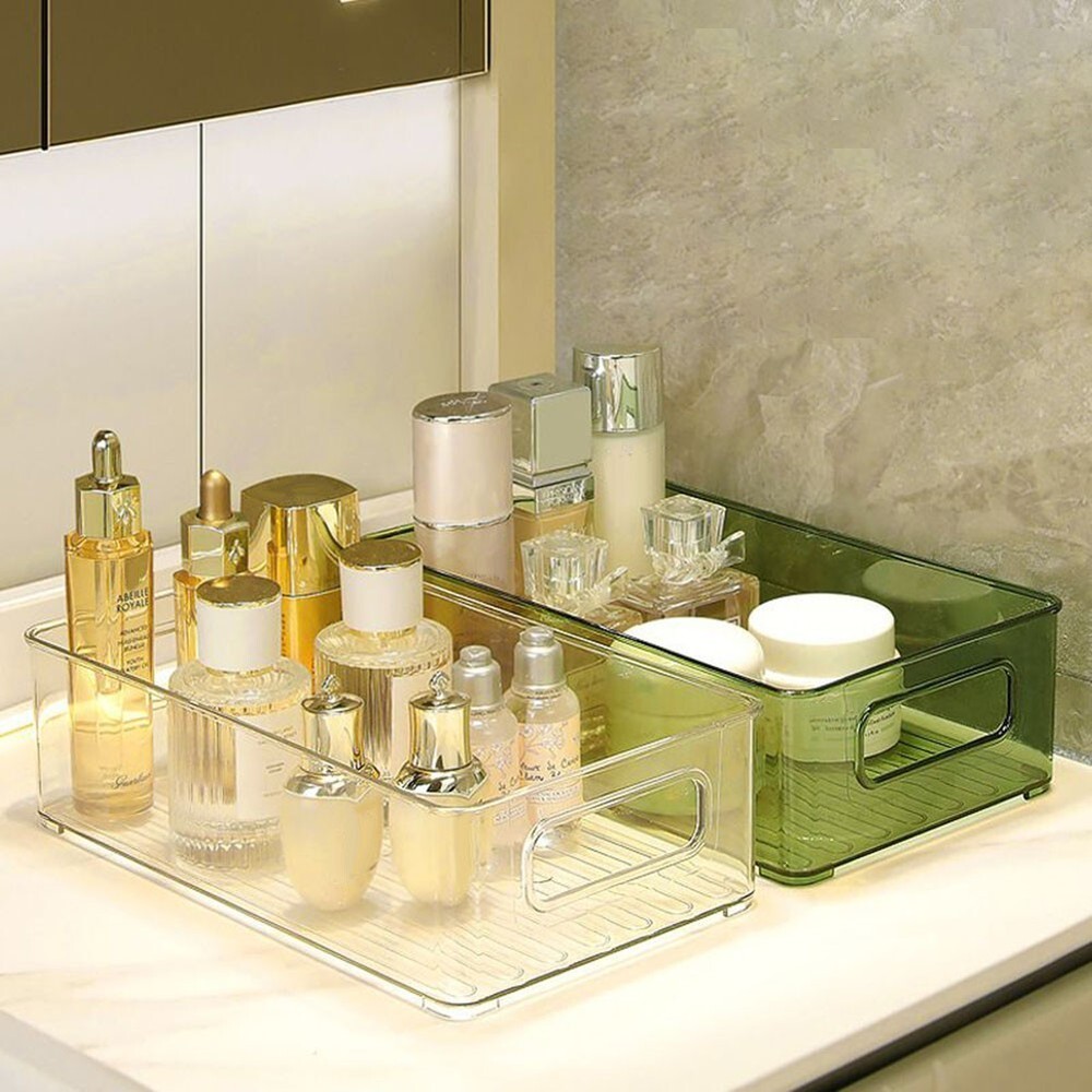 Clear Storage Box  Stackable Storage Box With Handle Large And Deep Plastic Box