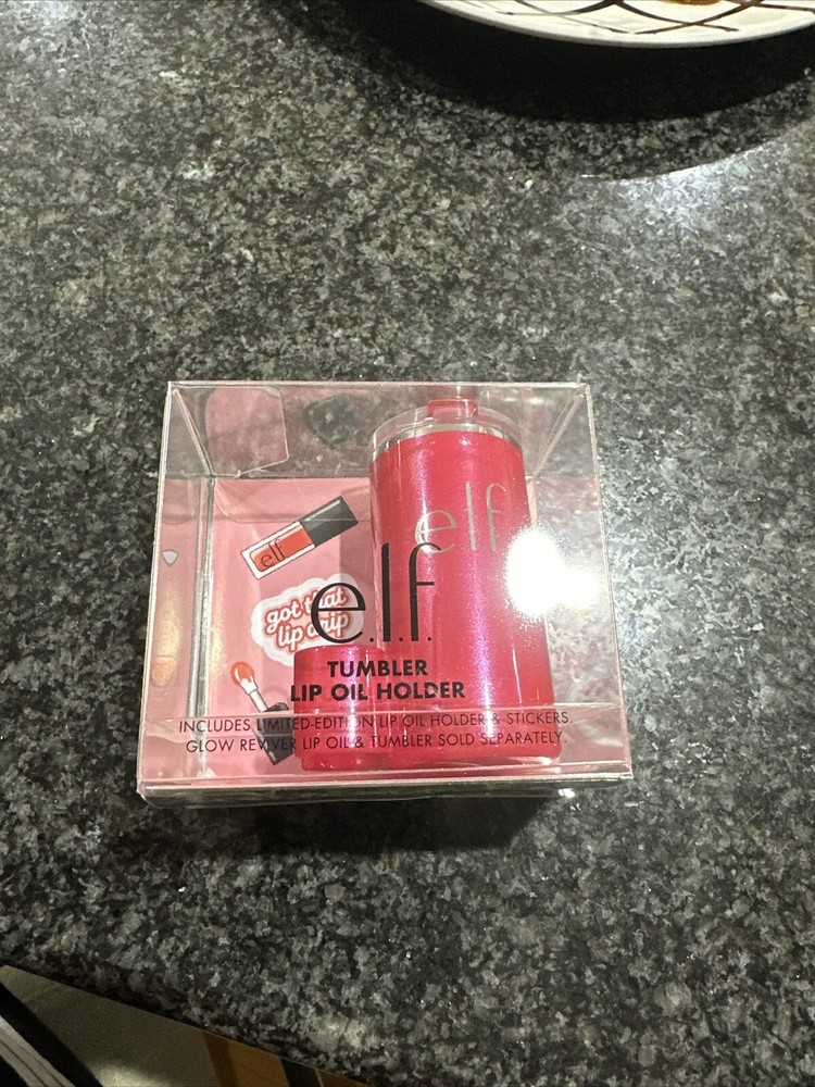 e.l.f. Tumbler Lip Oil Holder - Red Delicious - Ships Now