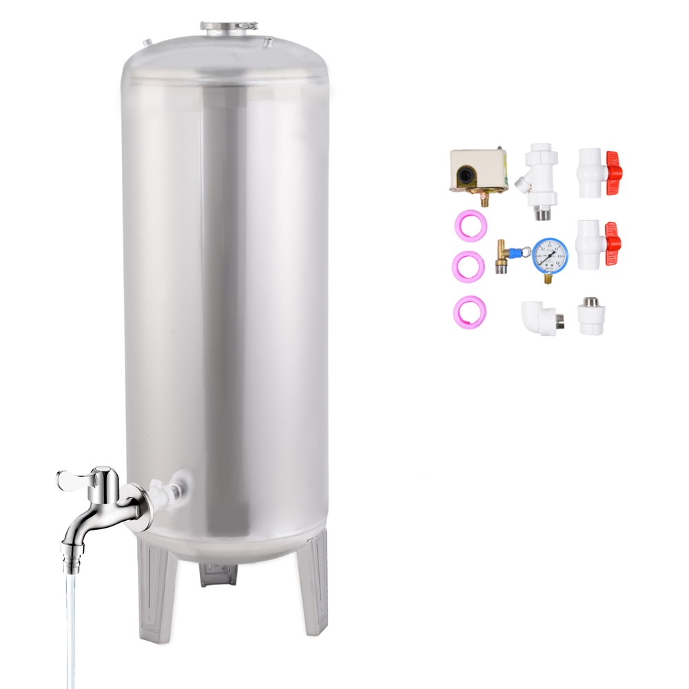 52.8 Gal. Stainless Steel Water Pressure Tank For Well Pum/ Water System