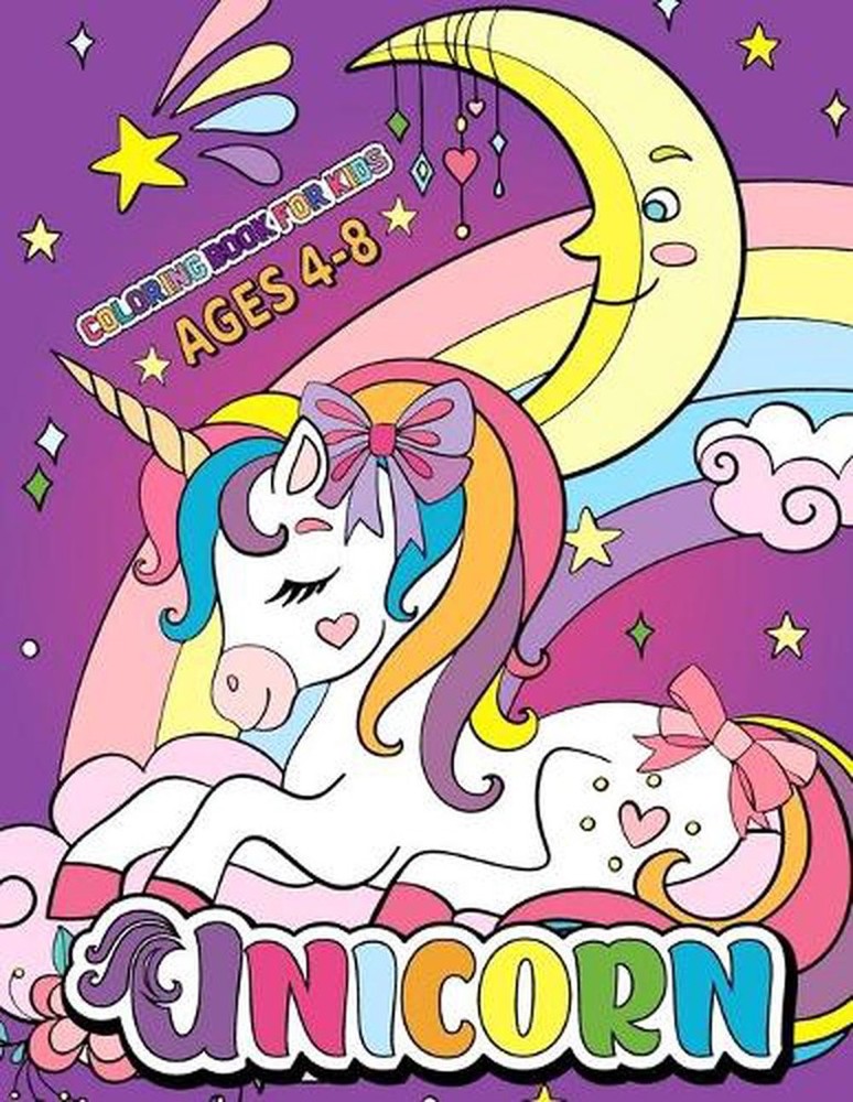 Unicorn Coloring Book: Magical Unicorn Coloring book for kids age 4-8 by Simple