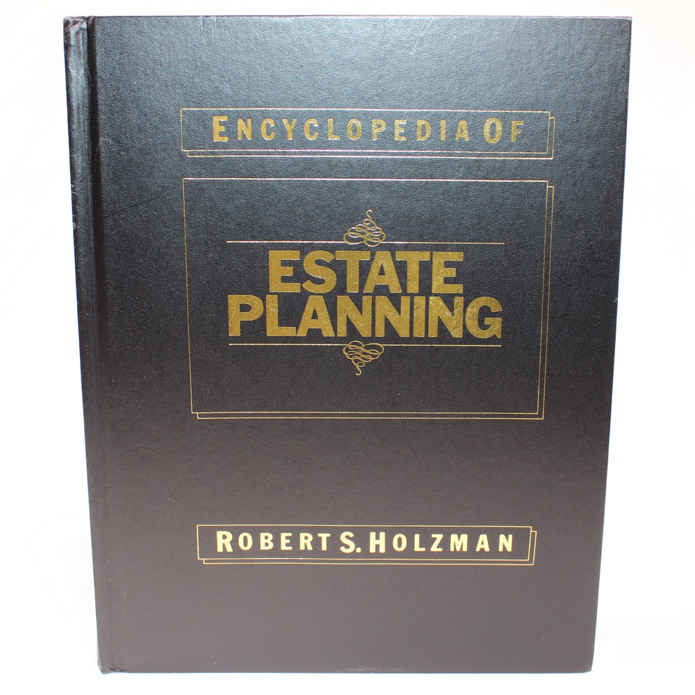 VTG Encyclopedia Of Estate Planning Hardcover Book By Robert Holzman Good Copy