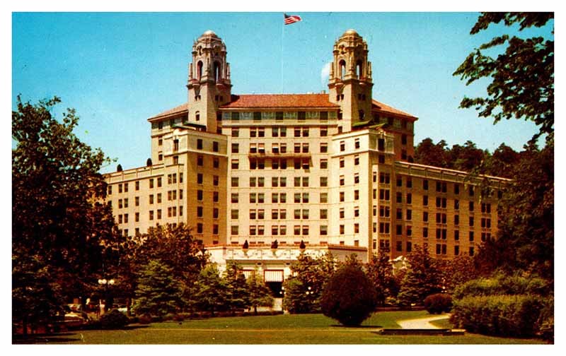 Postcard HOTEL SCENE Hot Springs National Park Arkansas AR m/09 AS1385
