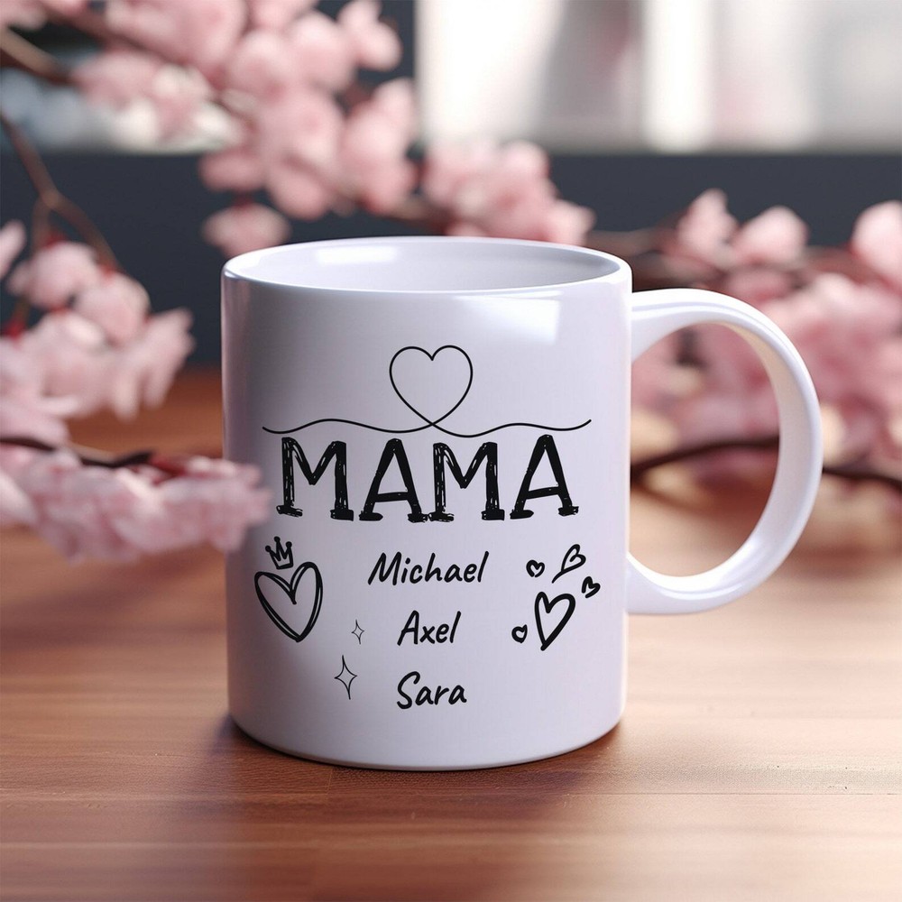 Personalized Mama Mug with Kids Names - Mother's Day Gift From Kids