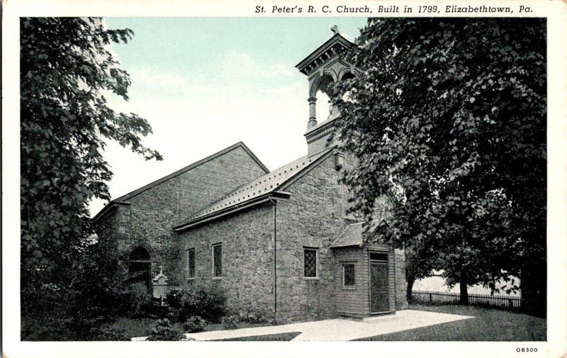 Elizabethtown Pennsylvania PA : CHURCH SCENE m/14 AV5186