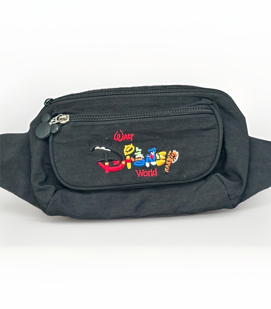 Vintage Y2K Walt Disney World Character Spell Out Disney Fanny Pack Bag-WDW