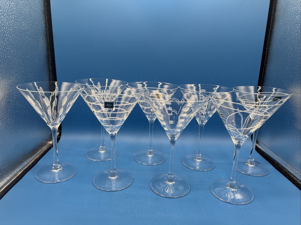 Mikasa Cheers Martini Glasses Set of 8 Elegant Barware