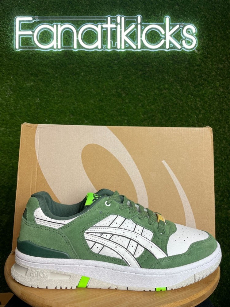 ASICS EX89 Mens Size 9.5 Shoes White Green Classic Sneakers NEW 1201A963-101