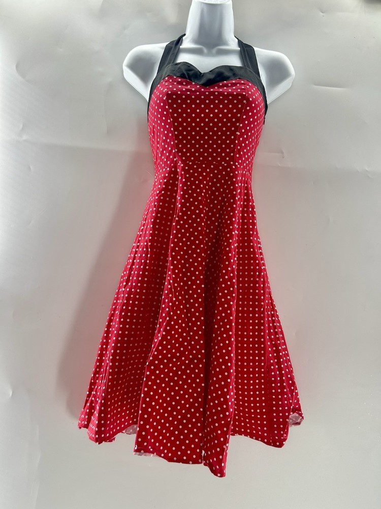 Dress Tells Xs ModCloth Fifties Red Polka Dot Dress Mini Mouse