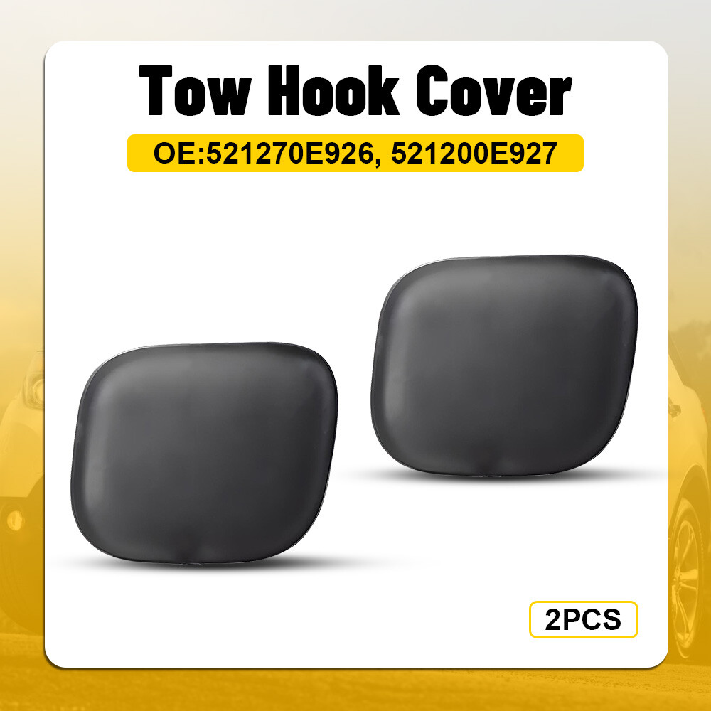 2014-16 Toyota Highlander Front Bumper Tow Hook Cover Set Left Right
