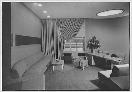 Station WNEW, 565 5th Ave., New York City. Station director's office II