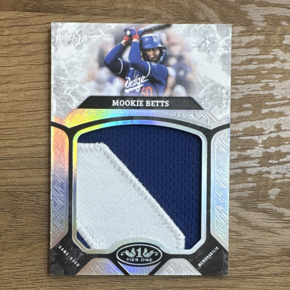 Topps Tier One 2025 - Prodigious Patches Game-Used /10 - Mookie Betts Dodgers