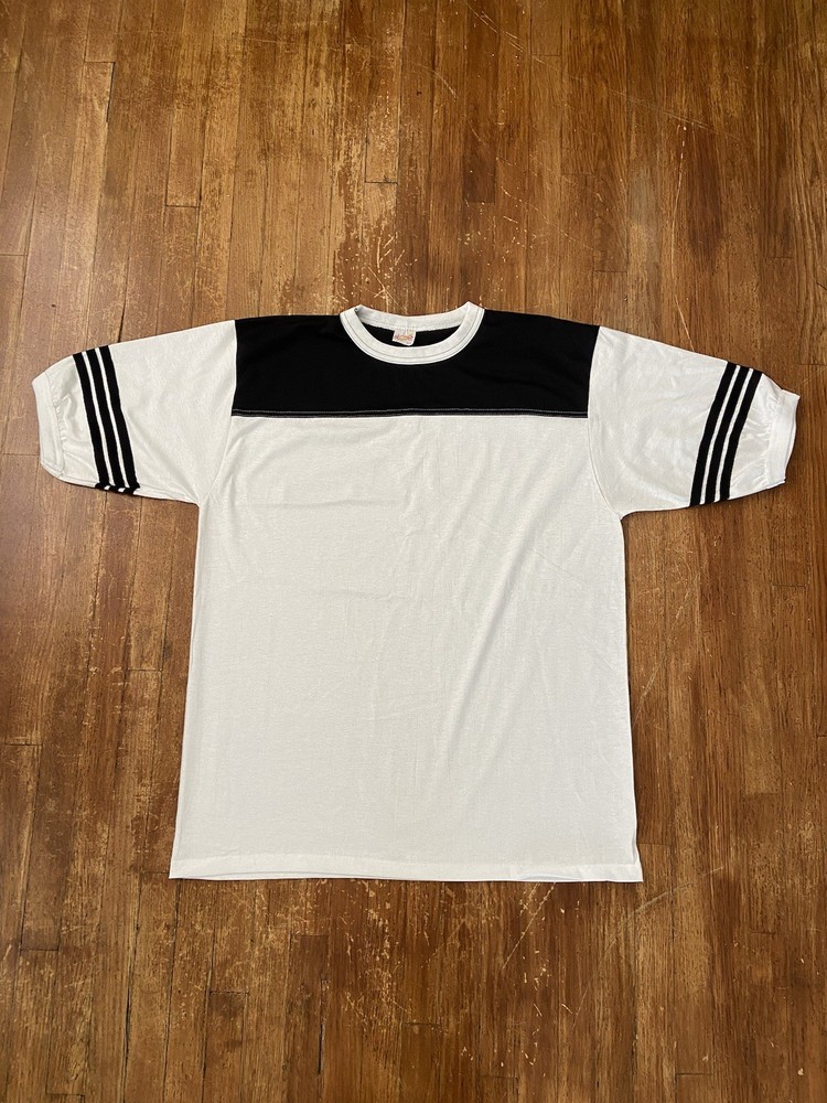 Deadstock Vintage 80s Single Stitch Classic Retro Ringer T-Shirt Adult 2XL USA