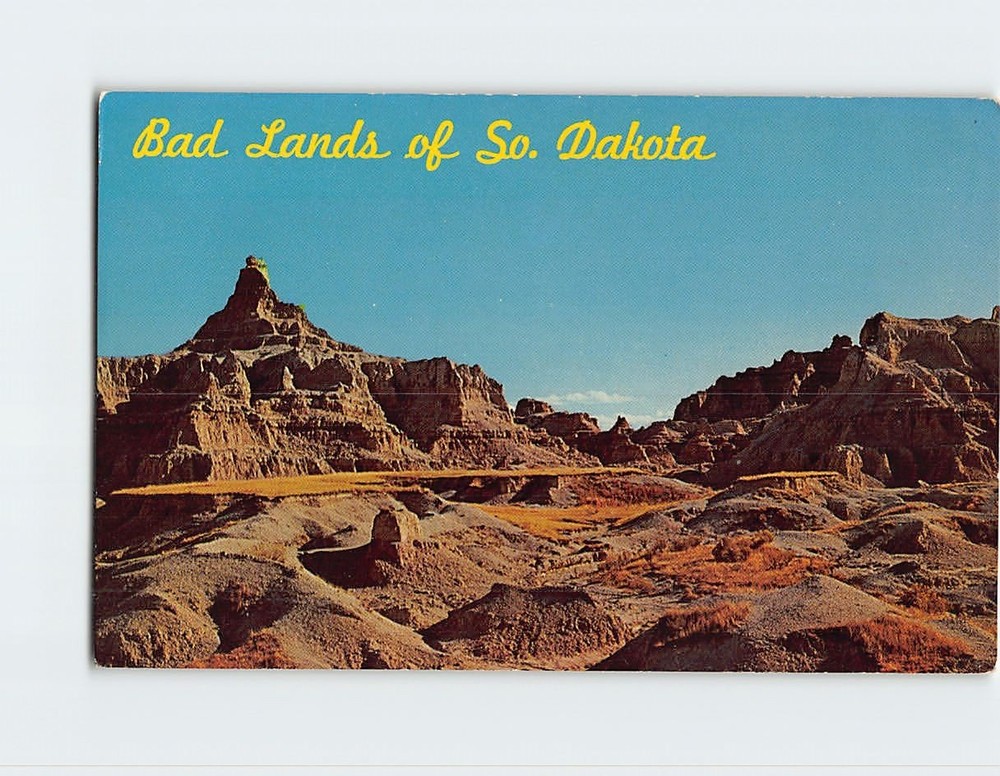 Postcard Badlands of South Dakota USA