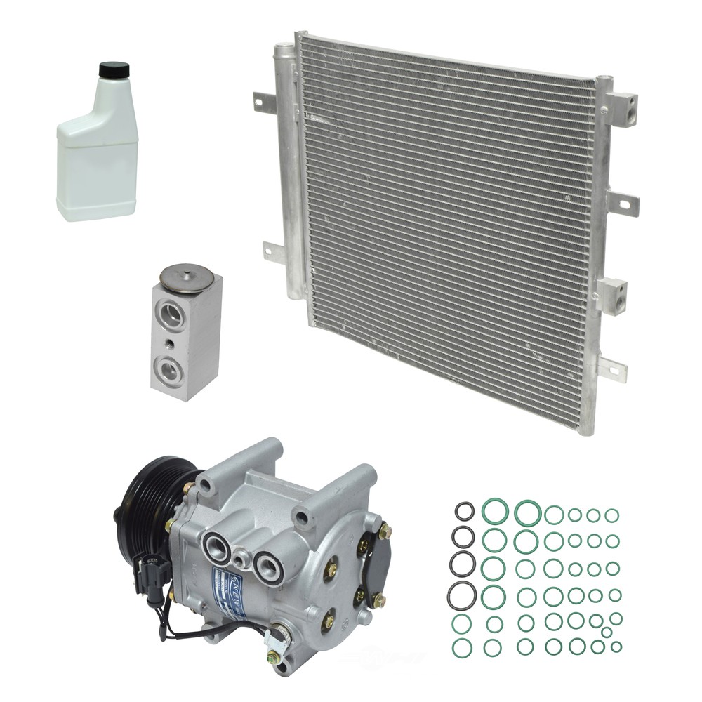 A/C Compressor Kit with Condenser for 03-08 Jaguar S-Type 4.2L