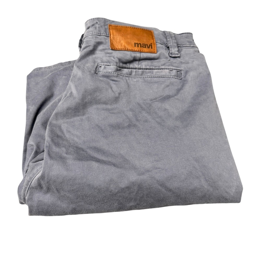 Mavi Mike Shorts Mens 32 (33x11 ACTUAL) Blue Twill Chino Coastal Cotton +Pockets