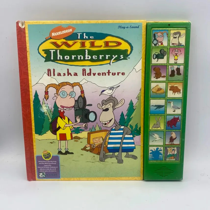 The Wild Thornberrys Nickelodeon Alasha Adventure Play a Sound Book TESTED WORKS