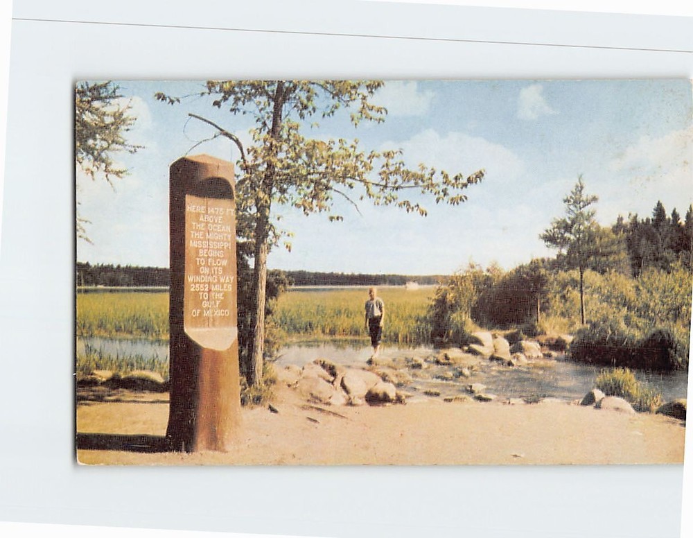 Postcard Headwaters of the Mississippi River Itasca State Park Minnesota USA