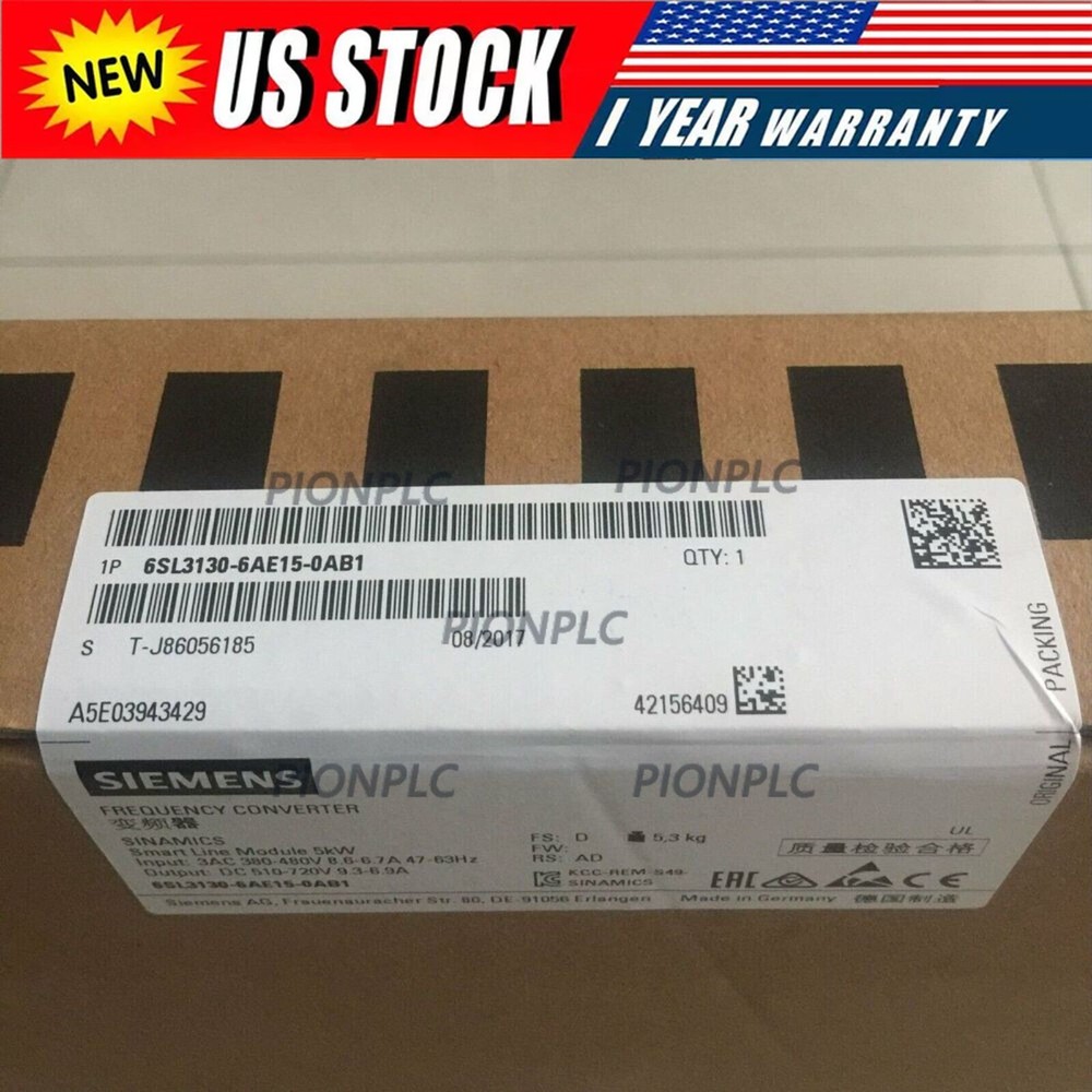 New Siemens Power module 6SL3130-6AE15-0AB1 6SL3130-6AE15-0AB1 free shipping