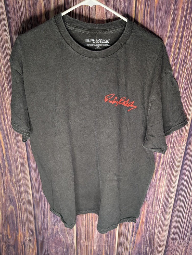 Talladega Nights Ricky Bobby Movie Graphic T-Shirt Men's Size Large Black