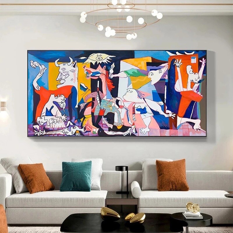 Picasso Style Graffiti  Artwork canvas Painting canvas Print Wall Art Wall Decor