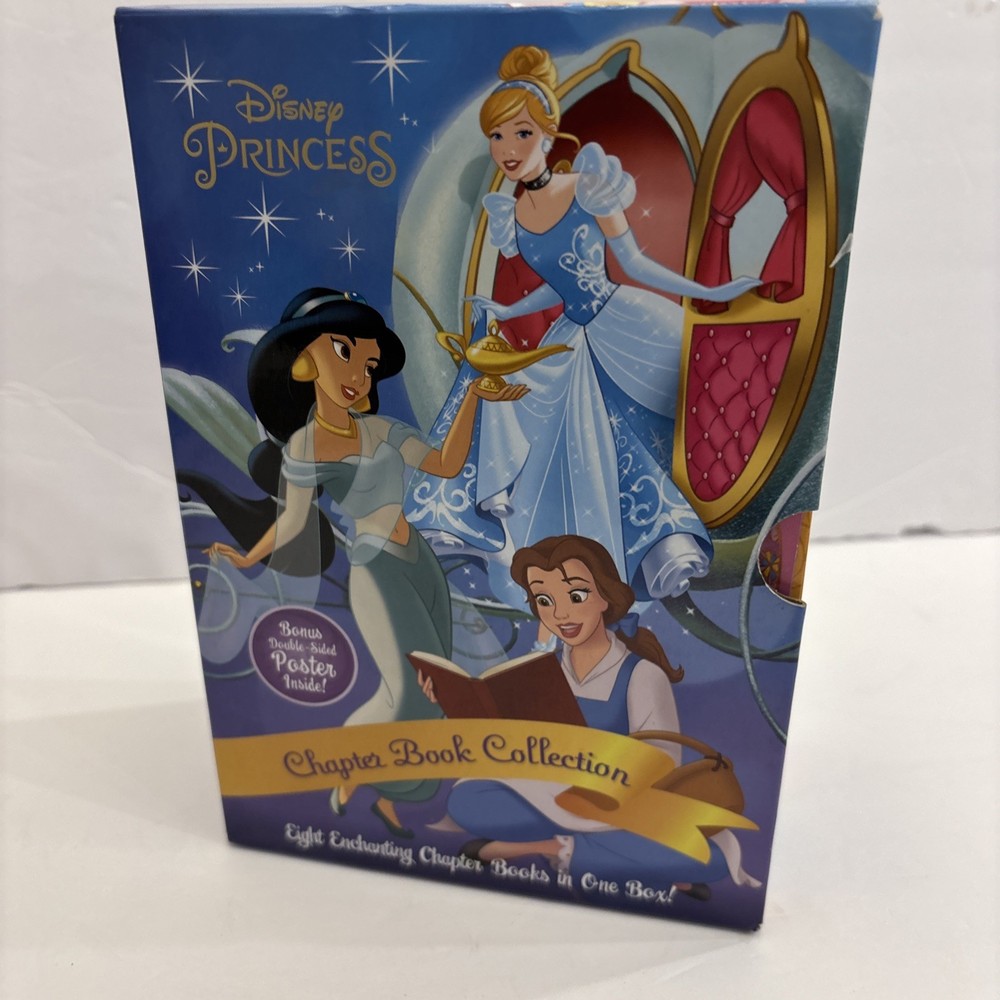 DISNEY Princess Chapter Book Collection Eight Enchanting Books Box Set w/ Poster