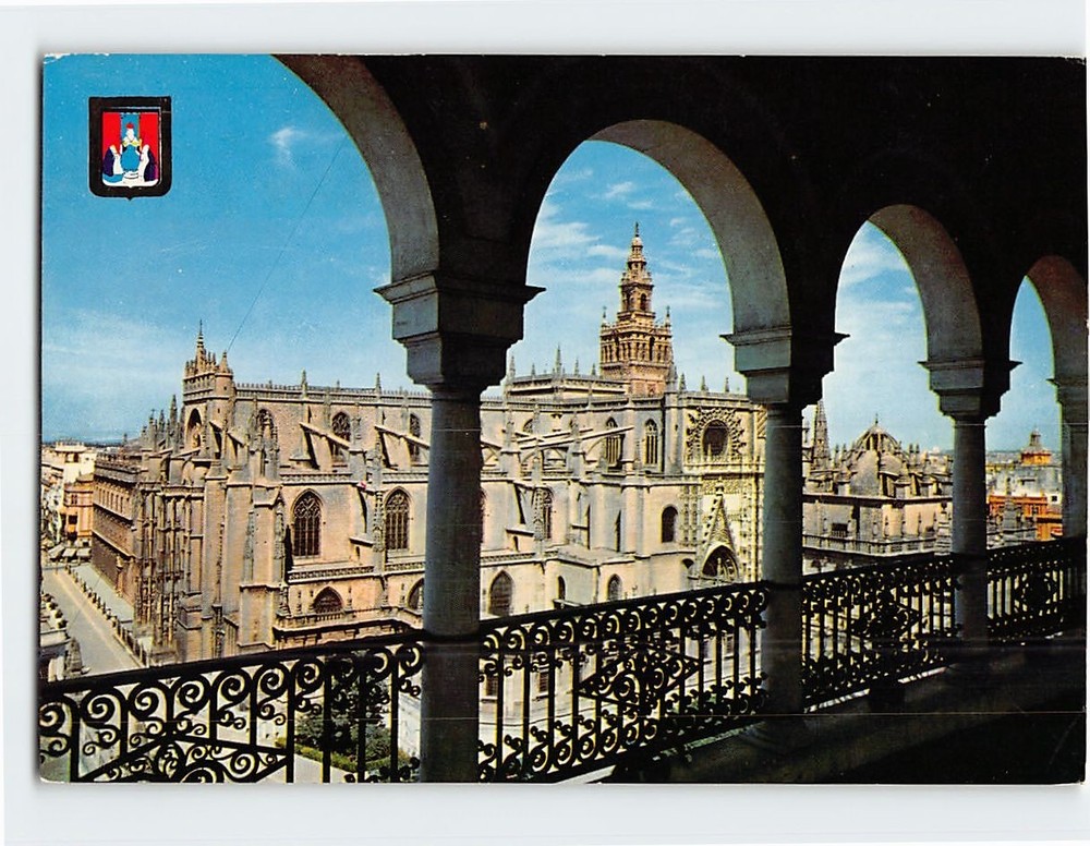 Postcard The Cathedral and the Giralda Seville Spain