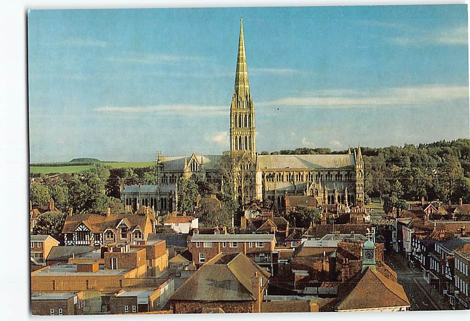 Postcard Salisbury Cathedral England