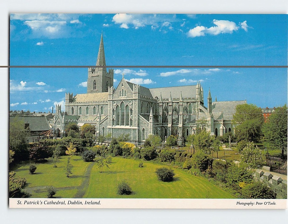 Postcard St. Patrick's Cathedral Dublin Ireland