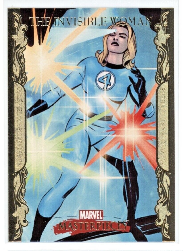 THE INVISIBLE WOMAN 2007 Marvel Masterpieces Gold Foil Border Parallel #41