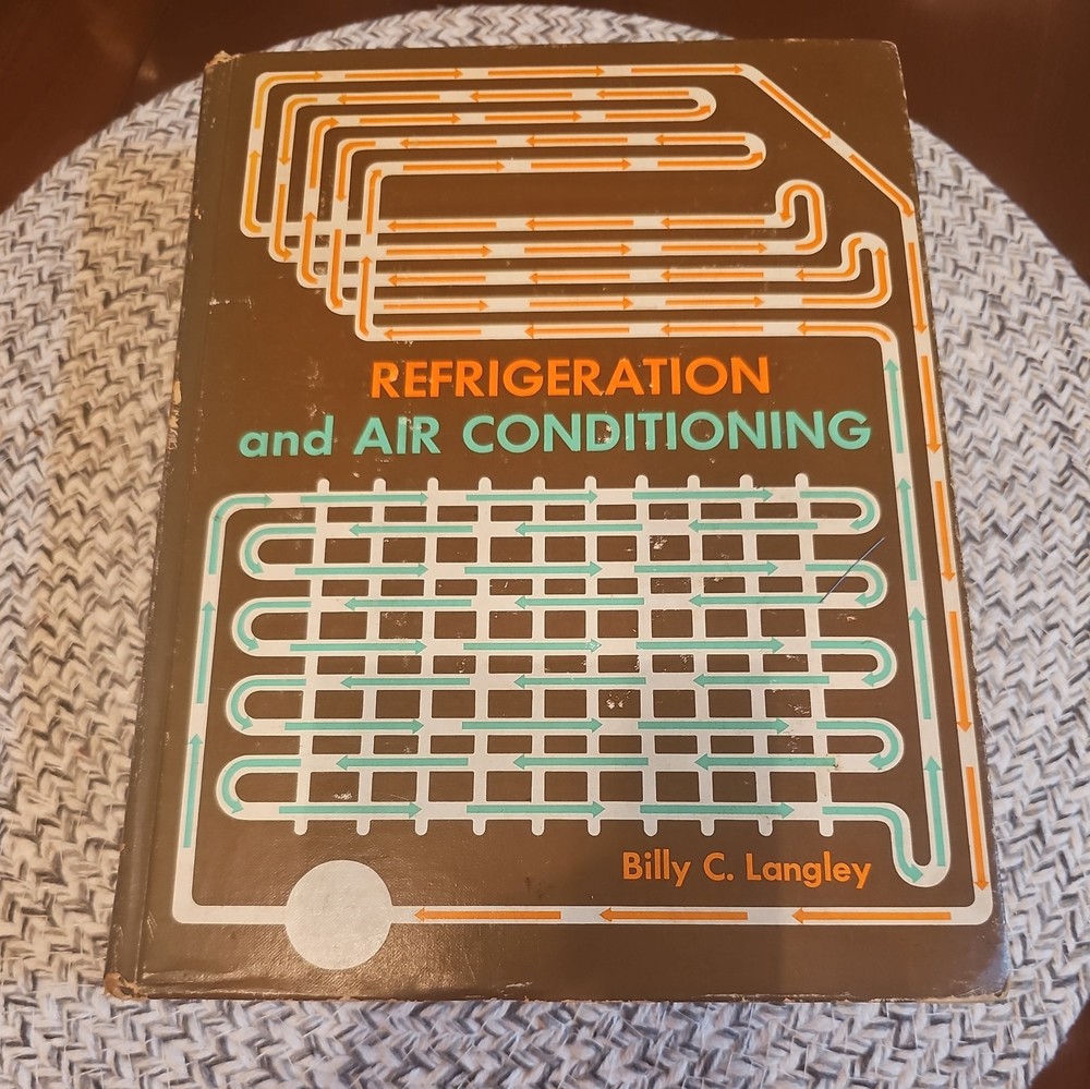 Refrigeration & Air Conditioning Fundamentals  Billy Langley Hardcover VTG 1978