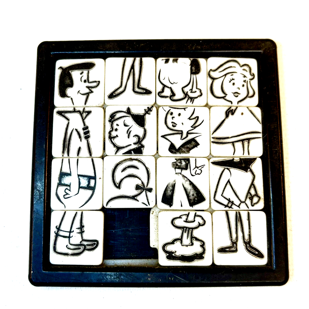 The Jetsons Plastic Tile Slide Puzzle Roalex 1960'S Hanna-Barbera Vintage Toy