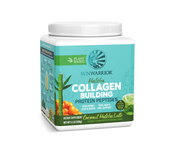 Sunwarrior Collagen Protein Peptides Coconut Matcha Latte 1.1 lb