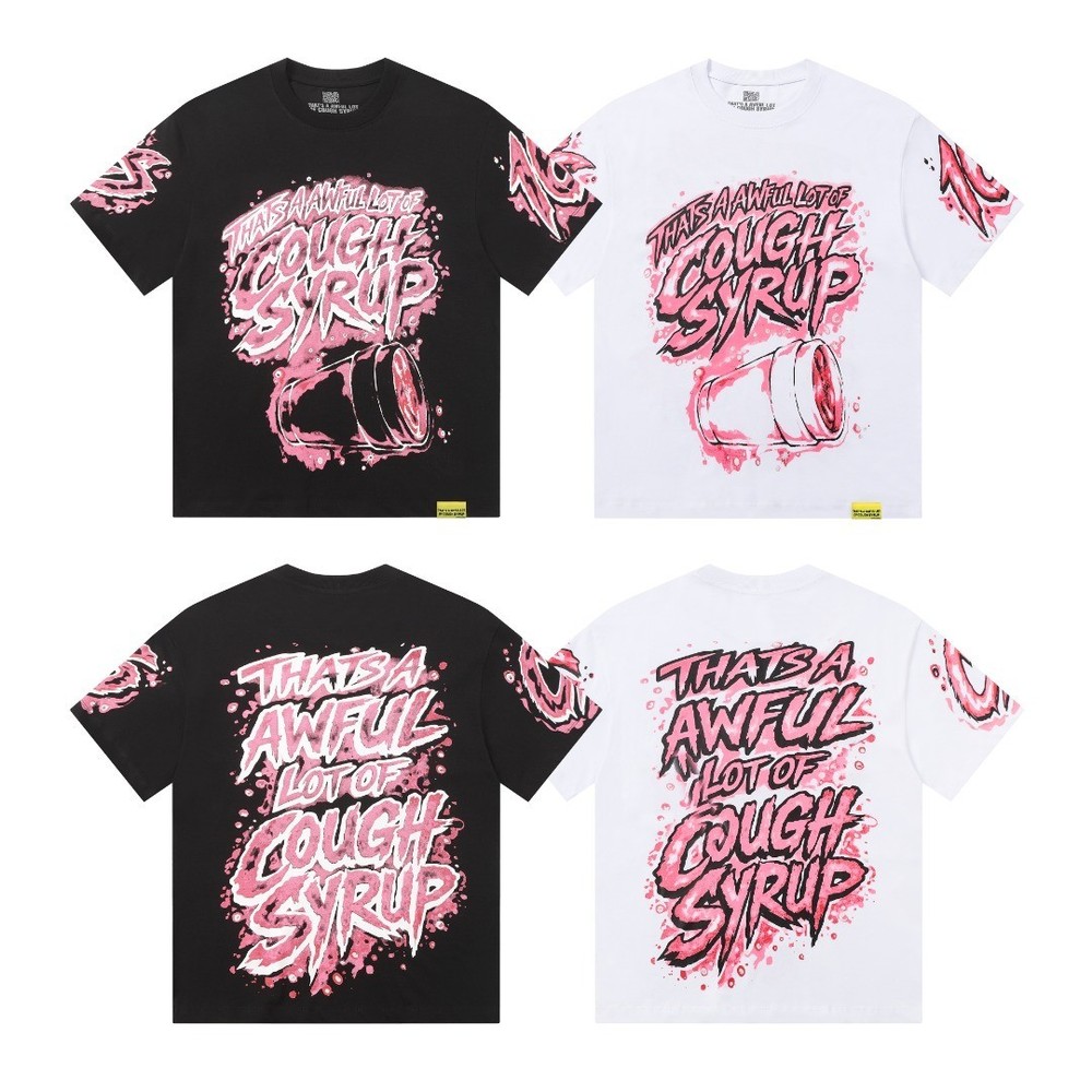 THAT'S A AWFUL LOT OF COUGH SYRUP Tshirt White & Black S-M-L-XL