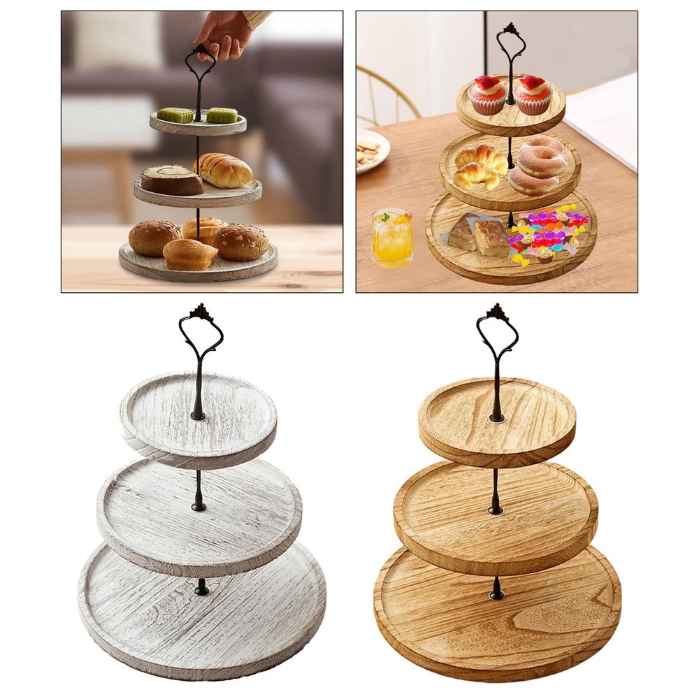 Colorful Cupcake Stand for Fruit Candy Snacks Buffet Display