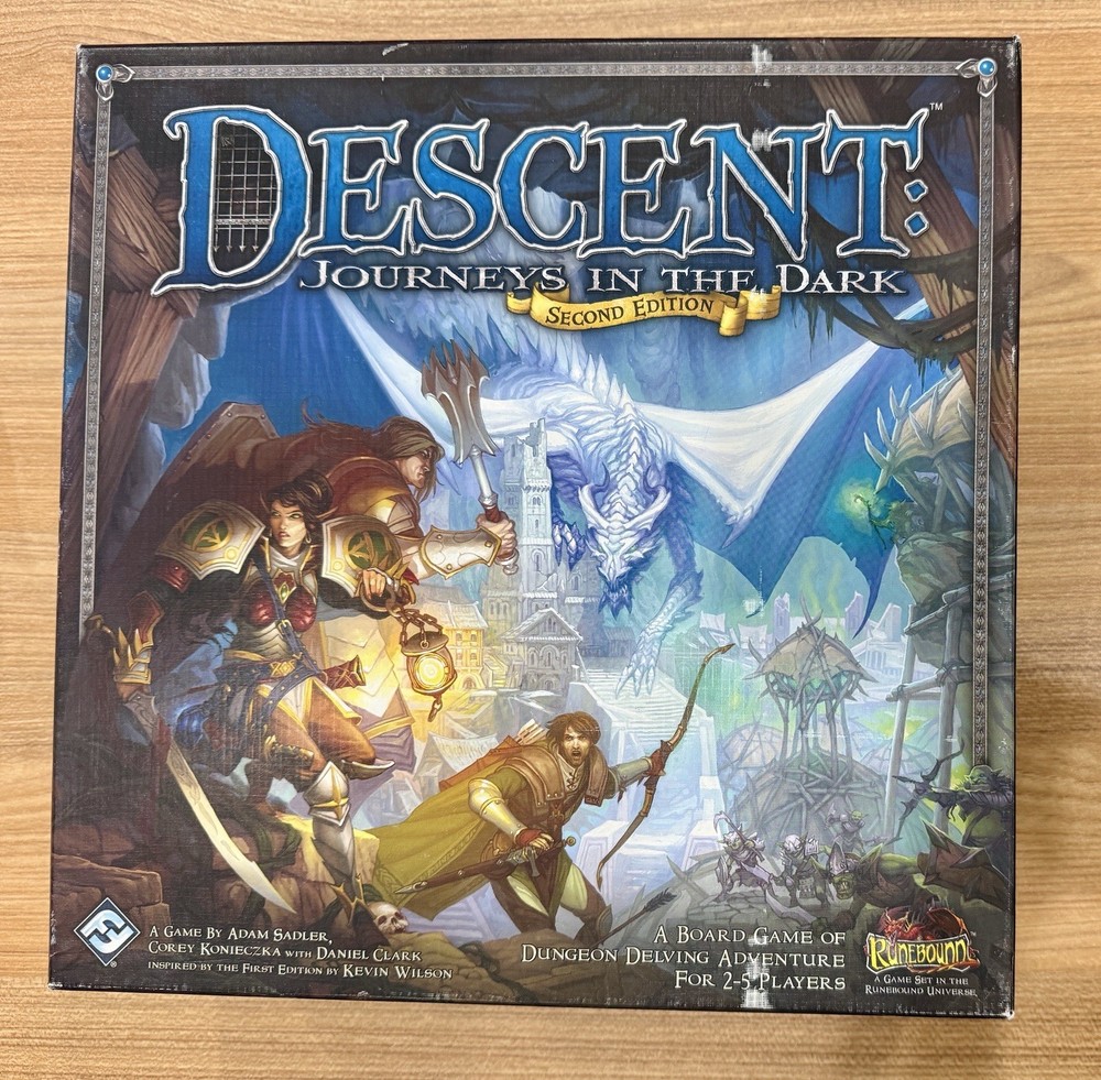 Descent Journeys in the Dark 2nd Second Edition Board Game Core Base Set *READ*
