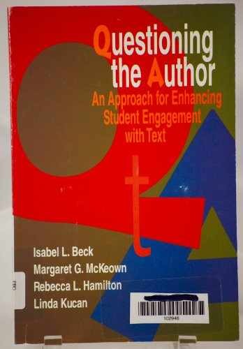 Questioning the Author: An - Paperback, by McKeown Margaret G.; - Very Good