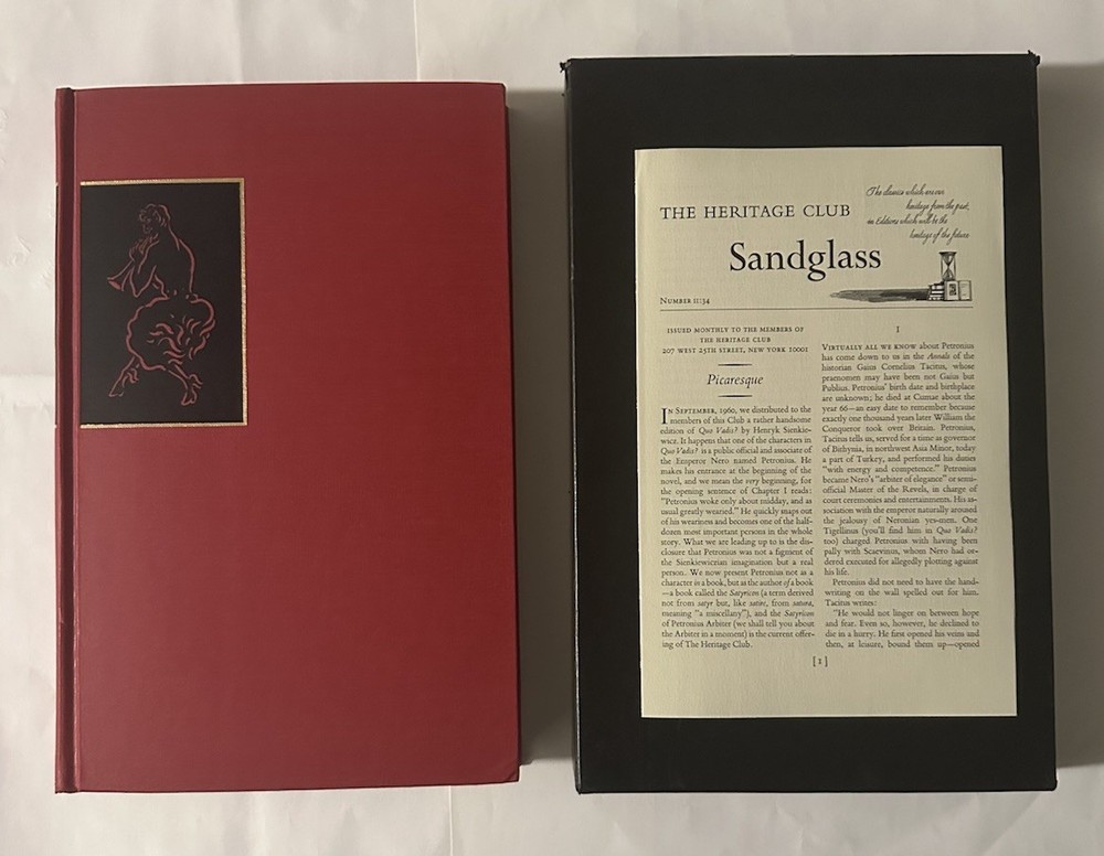 HERITAGE PRESS 1964 Vintage The Satyricon of Petronius W/ Sandglass & Slipcase
