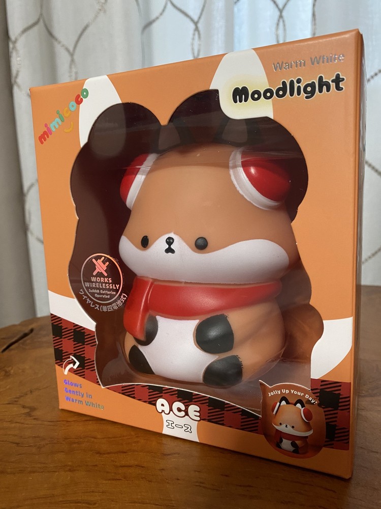 Mimicoco Moodlight ACE The Fox Warm White Nightlight Wireless Battery 3xAAA Lamp-image