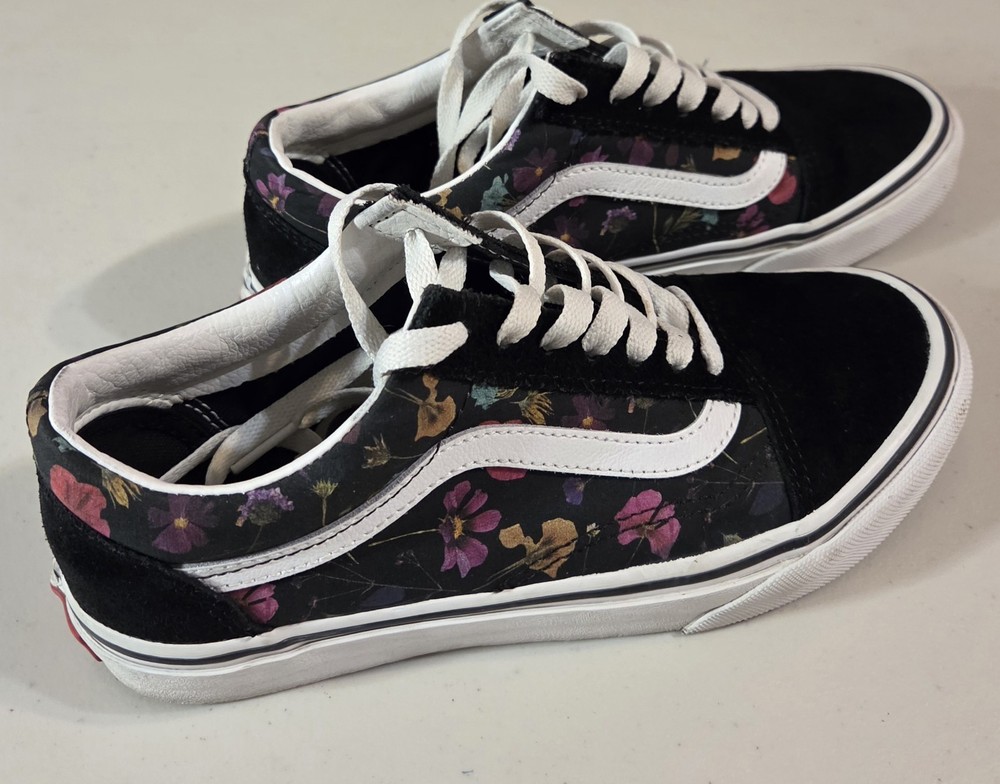 Vans Old Skool Unisex Adult Sneakers Pressed Floral Men's 5 / Women's 6.5