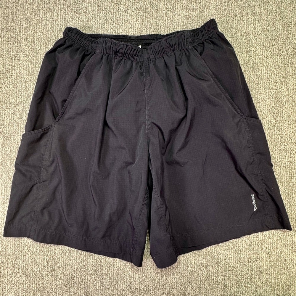Patagonia Nine Trails Lined Running Shorts Mens Medium Black 8